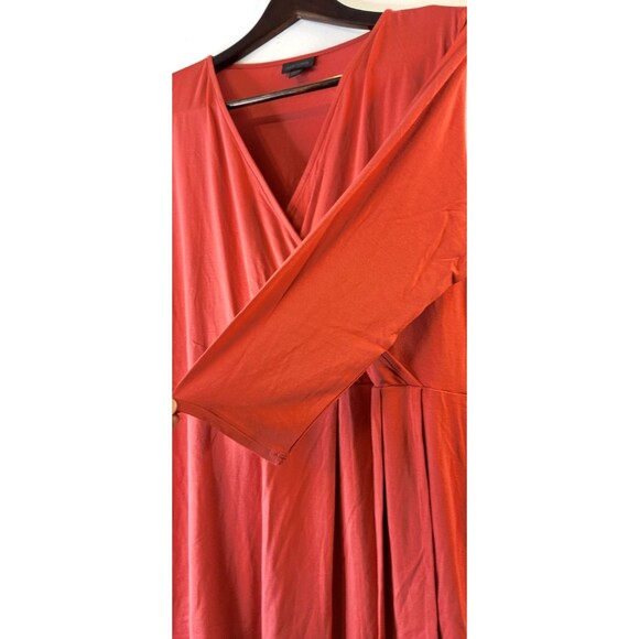 J JILL WEAREVER COLLECTION Wrap Front Baby Doll Top Women's Sz L Petite Bohemian - Picture 8 of 9